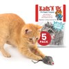 Kats'N Us Real Rabbit Fur Mouse Cat Toy Pack -