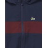 Lacoste Kids Zip-Up Jacket With Cross Panel, NAVY BLUE/EXPRESSO, 3
