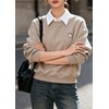 3 Packs Cotton Fake Collar Detachable Dickey Collar Blouse Half