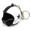 VmG-Store Motorcycle Helmet Retro Keyring with Functional Clasp XL, White