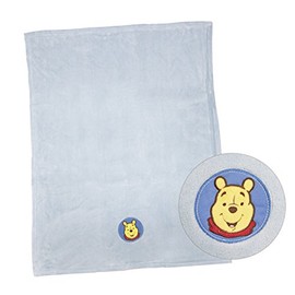 Winnie Puuh Microfiber Blanket, Microfibre Blue, Single