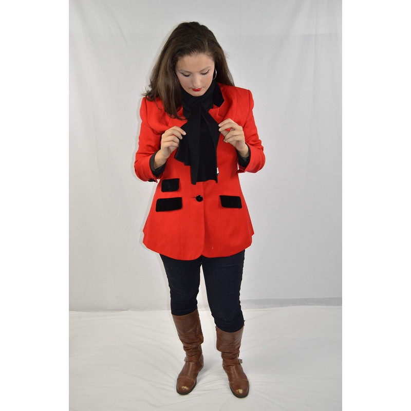 PURE CASHMERE KNITTED SCARF (BLACK)