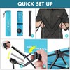 VILLEY Folding Camping Table, Portable Camping Table with 2 Cup
