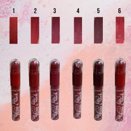 Huxia Beauty Labial Doble Punta Mate Indeleble Liquido Y Barra 12 Pz