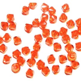 Unbranded 50pcs 4mm Czech Hyacinth Bicone Crystal beads Jewelry making! Free Shipping