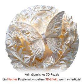 Holzpuzzle für Erwachsene, 290 Teile Holzpuzzle Tiere für Erwachsene Kinder, Einzigartiges Tierform Puzzle, 3D Papier Schmetterling Unregelmäßige und einzigartige Rätsel(L-34 * 34cm)