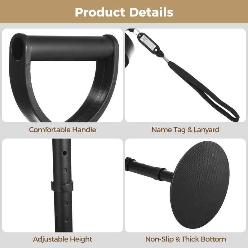 5 Levels Adjustable Standing Assist Device, Elderly Stand up Helper,