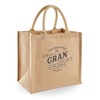 D Design Invent Print! Gran Gift Bag Natural Jute Tote