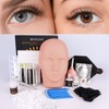 Eyelash Extension Kit,with lash Mannequin Head Lash Practice training kit