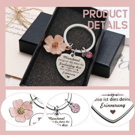 QOWIJEX 1 Piece Gift for Women Sometimes Forget You're Great Keyring Inspirational Lanyard Birthday Gift for Girlfriend Mum Sister Colleague Wife