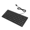 Keyboard 78 Key Mute Ultra Thin Wired Mini USB Interface