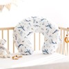 GRSSDER Reversible Nursing Pillow Cover, Ultra Soft Stretchy Minky Removable