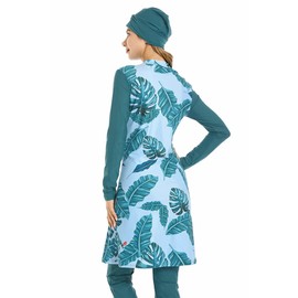 YouNaiJia Muslim Swimsuit for Women Plus Size Modest Swimwear Arabic Swimming Costume Beachwear Swimming Burkini(S, Y2)