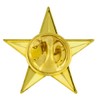 PinMart Military 3D 5 Point Gold Star Lapel Pin