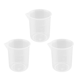 Othmro 50ml Plastic Measuring Jug, Small Measuring Cup Transparent Liquid Container Graduated Beaker for Baking Cooking Kitchen Lab Measure Tool 6pcs