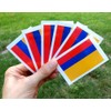 8 Large Colombia Flag Tattoos: Colombian World Cup Party Favors