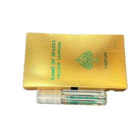 Jo Milano Game of Spades YELLOW SAPPHIRE Vial Parfum Spray for Unisex, 0.10 ounce/3ml