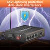 keepLiNK 5 Port Gigabit Industrial PoE Switch Unmanaged, 125W Ethernet