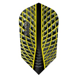 Harrows Dart Flight Professional Silika Dartflight Set for Soft Darts and Steel Darts (Slim, Yellow)