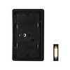 Heath Zenith Wired Mechanical Doorbell Chime Kit, Black, Plastic, Lighted,