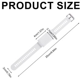 BOXOB Silicone Band Compatible with Whoop 3.0 4.0, Waterproof Replacement Fitness Band Soft Silicone Strap Wristband for Sports Exercises (White)