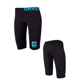 Mystic Womens Bipoly Thermo Shorts Black - Lightweight - 88% Polyester, 12% Spandex
