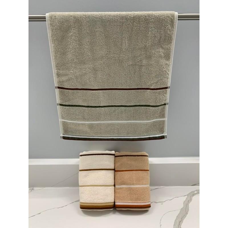 Thirsty Bee Luxury 100% Cotton Towel Set (Pack of 3)