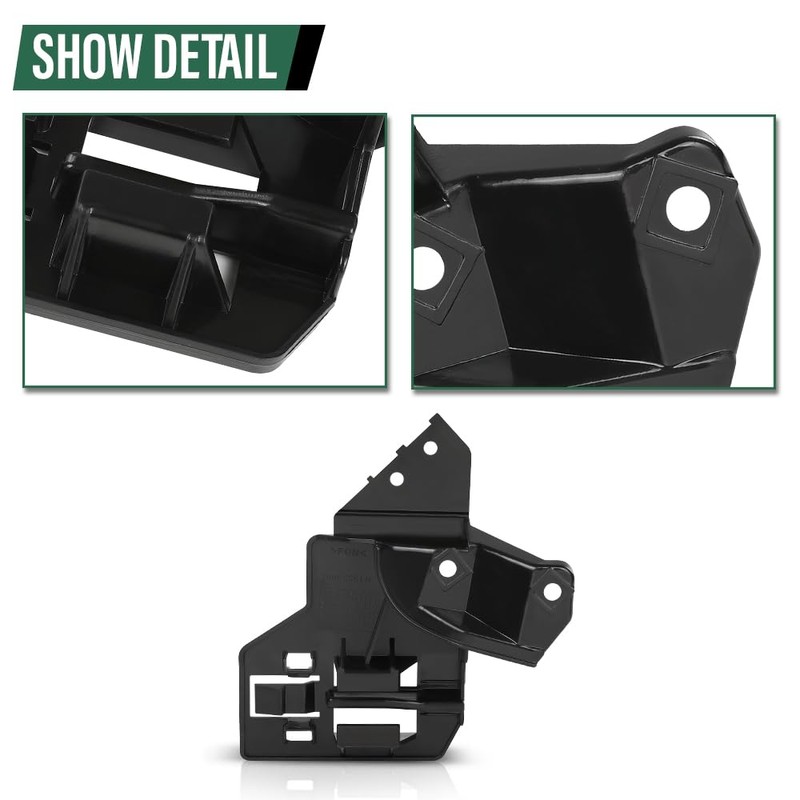 LQI Front Bumper Mount Bracket Black Compatible with Land Rover