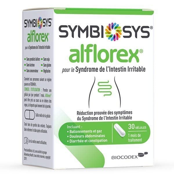 Biocodex Symbiosys Alflorex 30Caps for the Symptoms of Irritable Bowel Syndrome