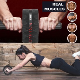 MODY RODY Ab Roller Wheel with Knee Mat Set for Abdominal Exercise Abs Workout Equipment for Core Strength Training for Fitness in Gym Home