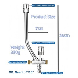 Foam-Cannon with 5 Pressure Washer Sprayer Nozzles, for Pressure Washer,1/4inch Quick Connect for Car Garden Window