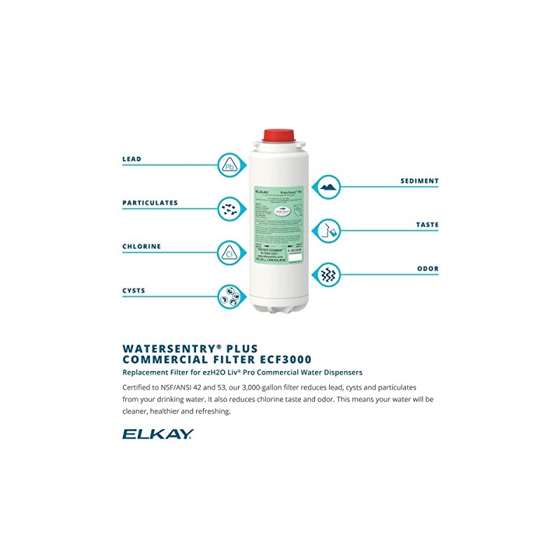 Elkay WaterSentry Plus Commercial Water Dispenser Replacement Filter