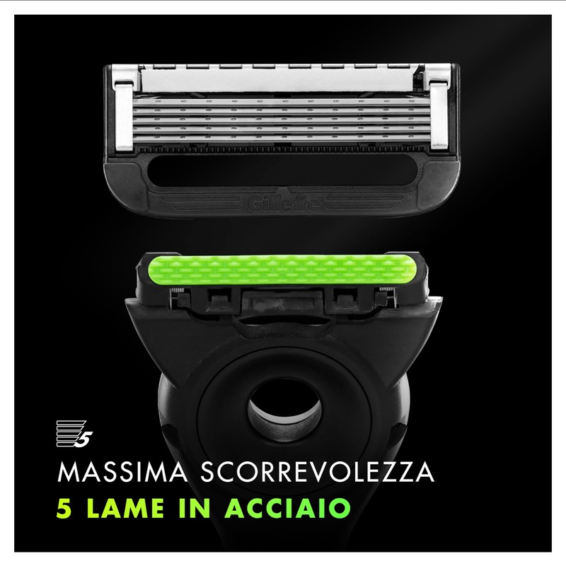 GilletteLabs LametteDi Ricambio Per Rasoio Da Uomo, Confezione Da 4,