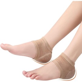 2 Pairs Moisturizing Heel Socks Open Toe Socks Cracked Gel Heel Protector Toeless Spa Socks Heel Repair Socks Footcare for Dry Hard Cracked