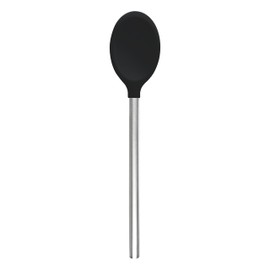 Tovolo Silicone Mixing Spoon With Stainless Steel Handle, Scratch-Resistant & Heat-Resistant Stirring Spoons, Kitchen Utensil Safe for Nonstick Cookware & Cast Iron Skillets