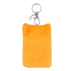 ZGMYC Cute Plush Kpop Photocard Holder with Keychain, Cartoon Bunny Puppy Cat Frog Photo Sleeve ID Bank Credit Card Holder Protector