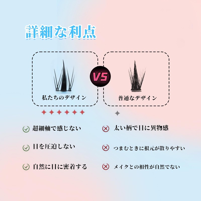 LASHIDOL Partial False Eyelashes, Large Capacity, Partial False Eyelashes, False