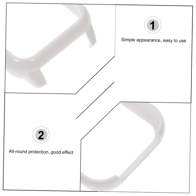 LABRIMP 2pcs Watch Screen Protective Case for Ultra-Thin Cover Full