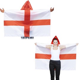 2Pack England Cape Flags Large, 3X5Ft England Cloak Flag Banner Decorations for France International Games Decor, Flags of the World