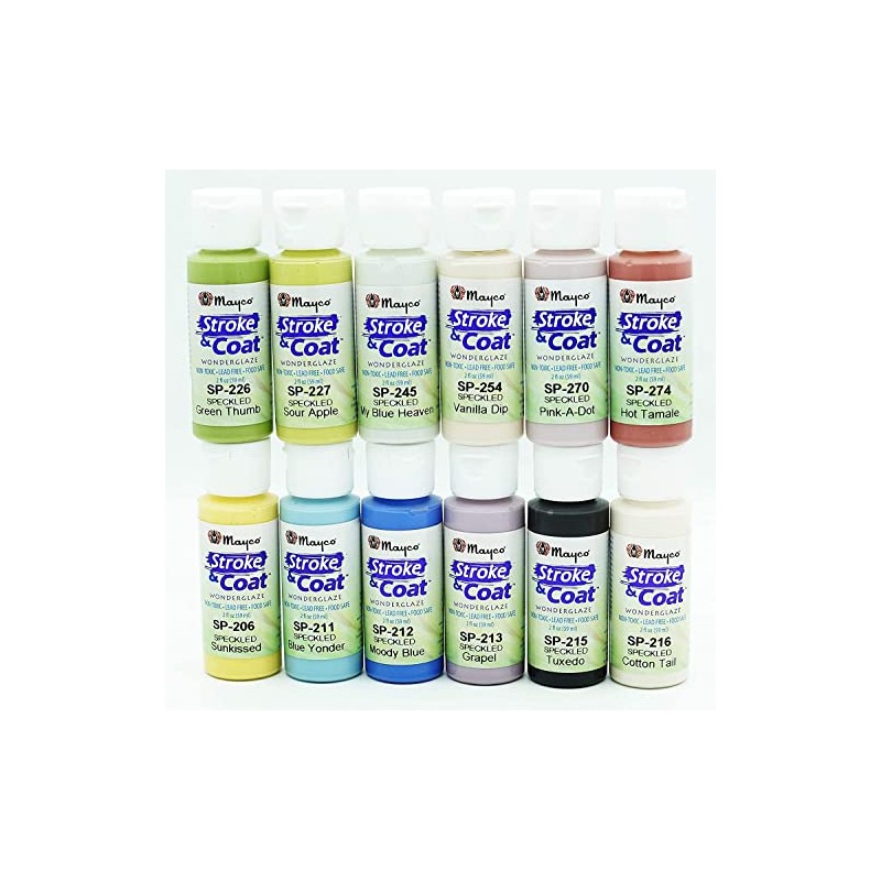 Creative Hobbies Speckled Mayco Stroke and Coat Wonderglaze for Bisque