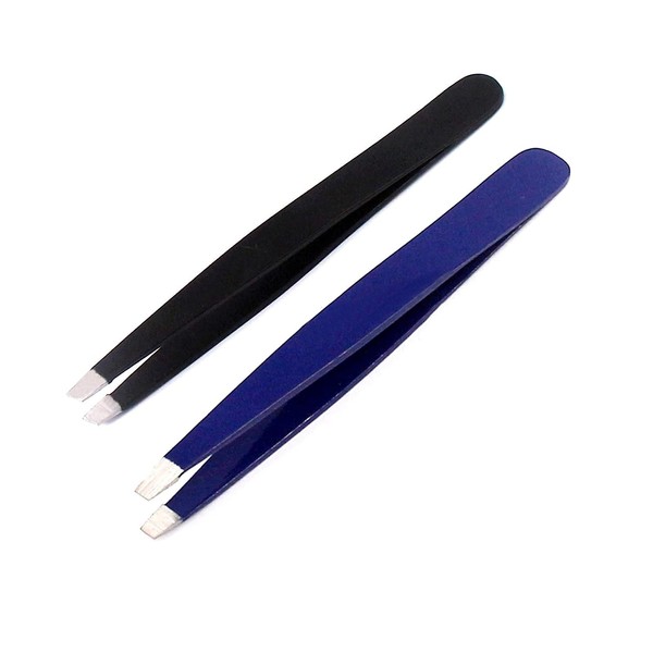 LAJA Imports Slant Tweezers - Professional Stainless Steel Slant Tip