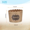 sourcing map 50Pcs Paper Baking Cups 6oz Brown Kraft Paper