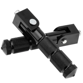 Windance 8mm M8 Passenger Foot Supports Pedals, 90 Degree Foldable Anti-Skid Foot Peg for Motorcycle Scooters Bicycle Electric Bike (Black)