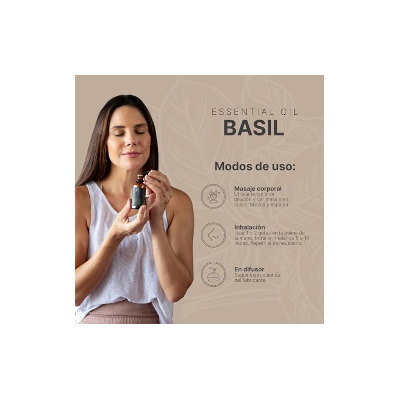 Aceite Esencial con Ingredientes Puros y Naturales, Aromalogía de 50