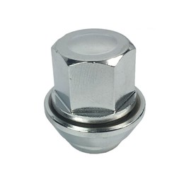 4X Solid Chrome M12X1.5 Wheel Nuts FOR FORD FIESTA, FOCUS, MONDEO, FUSION, C-MAX, KUGA, TRANSIT CONNECT, ESCORT, PUMA, VOLVO C30 S40 V40 V50 C70 1366029, 81EB1K024AB, 30666349