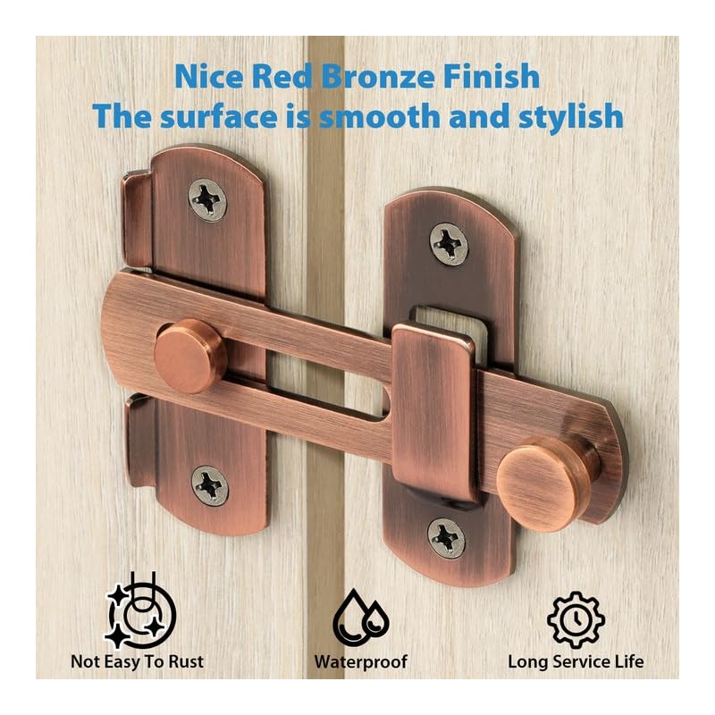 Alise 4 inch Flip Latch Gate Latches, Safety Door Lock