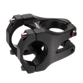 sourcing map 31.8mm Bike Stem 35mm Aluminum Alloy Bicycle Handlebar Stem for Mountain Road Bikes BMX MTB Cycling, Black