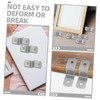 WOONEKY 50Pcs Z Photo Frame Fasteners Offset Canvas Clips for