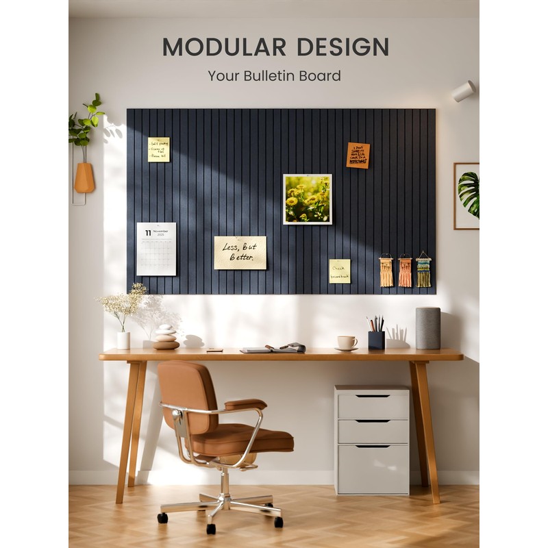 Bumusty Large Cork Board Alternative-36 x 24" Felt Bulletin Board