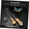 Mikinona Ice Wood Handle 2pcs Ice Chipper Ice Maker Tool